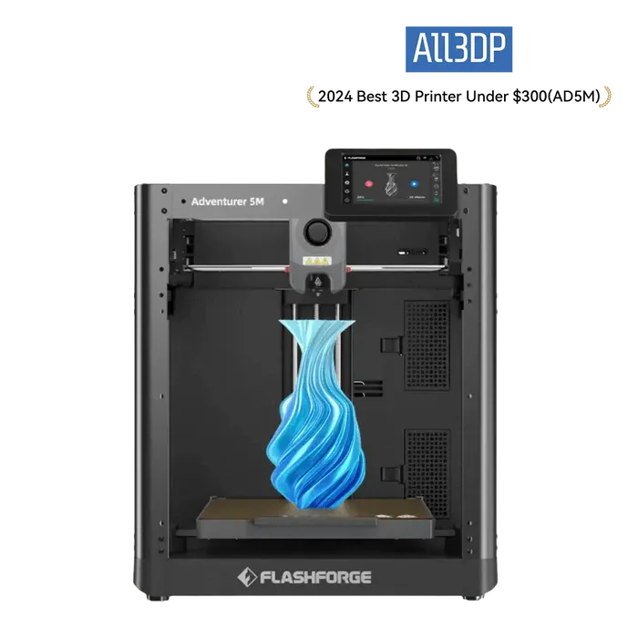 Flashforge Adventurer 5M 3D Printer, 600mm/s High Speed, Beginner-friendly