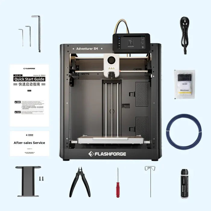 Flashforge Adventurer 5M 3D Printer, 600mm/s High Speed, Beginner-friendly