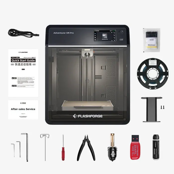 Flashforge Adventurer 5M Pro 3D Printer, Enclosed CoXY Metal Structure, Safe for Home Use