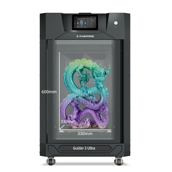 Flashforge Guider 3 Ultra Dual Extruders 3D Printer, Core-XY Structure with 330*330*600mm Large Build Volume